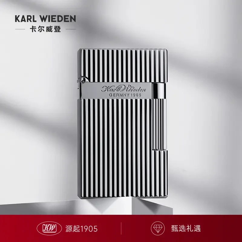 KW卡尔威登煤油打火机侧滑竖条纹个性私人定制钢音朗声创意送男友