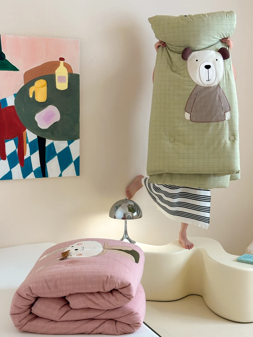 【XFHZ】森友线下高端母婴品牌一体被系列百百棉贴布绣春秋秋冬被