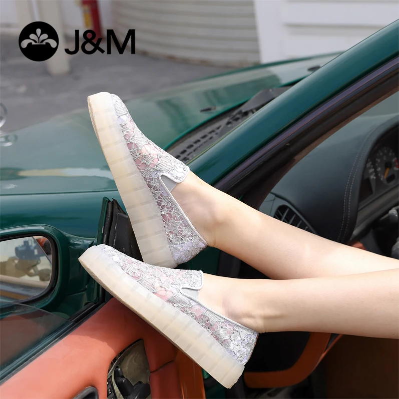 J&M/快乐玛丽2022春夏星星蕾丝懒人鞋女鞋果冻鞋底82276W