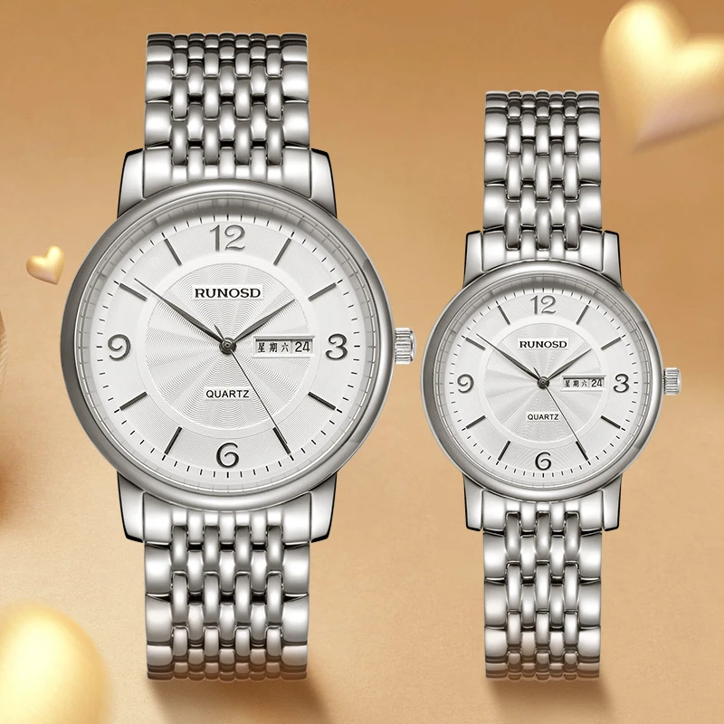 RUNOSD R/斯诺威登官方正品男士手表高档石英情侣表时尚超薄腕表