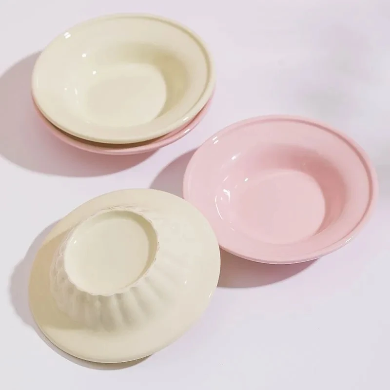 4个装调味碟釉下彩流光风蘸料碟子家用陶瓷套装轻奢高颜值ins餐具