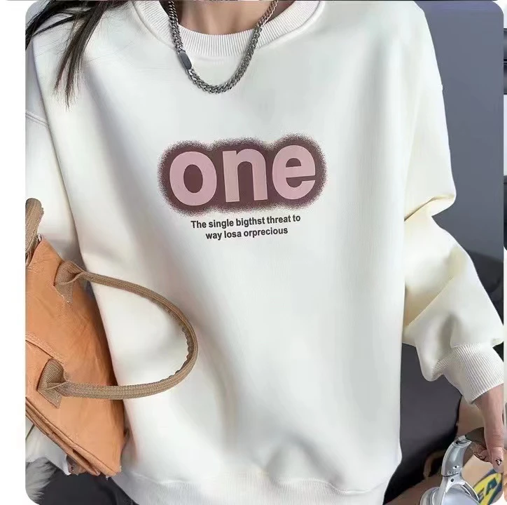 【姗姗】nis风潮牌时尚休闲宽松t恤女士百搭印花圆领