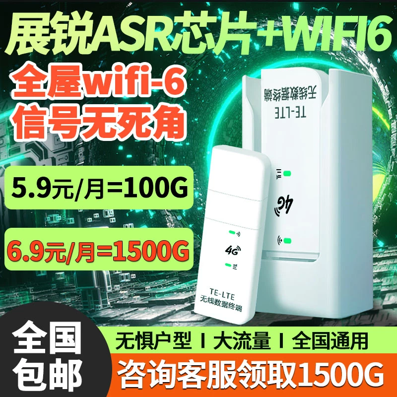 2024随身wifi无线限上网设备路由家用免插卡5G官正方品由宿舍WiFi