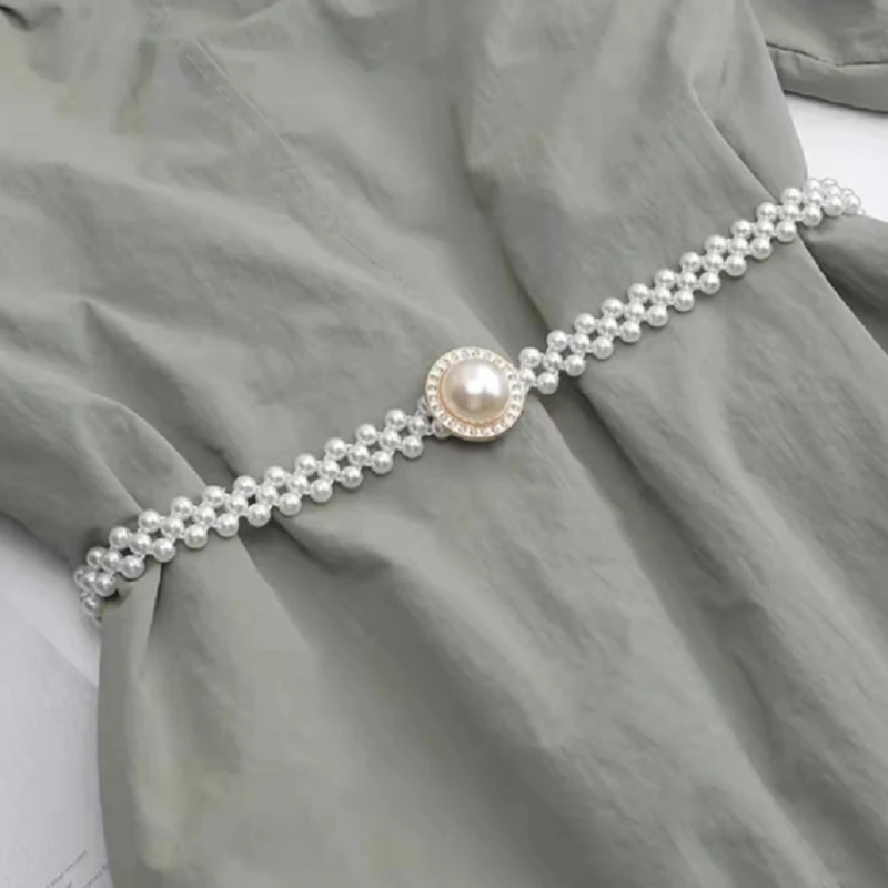 新款时尚升级版加钻亮钻珠珠腰带