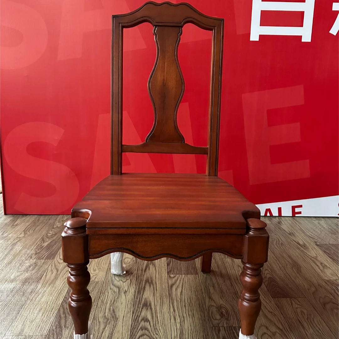 中式实木家用餐椅新国风实木靠背椅简约高档椅子不退换