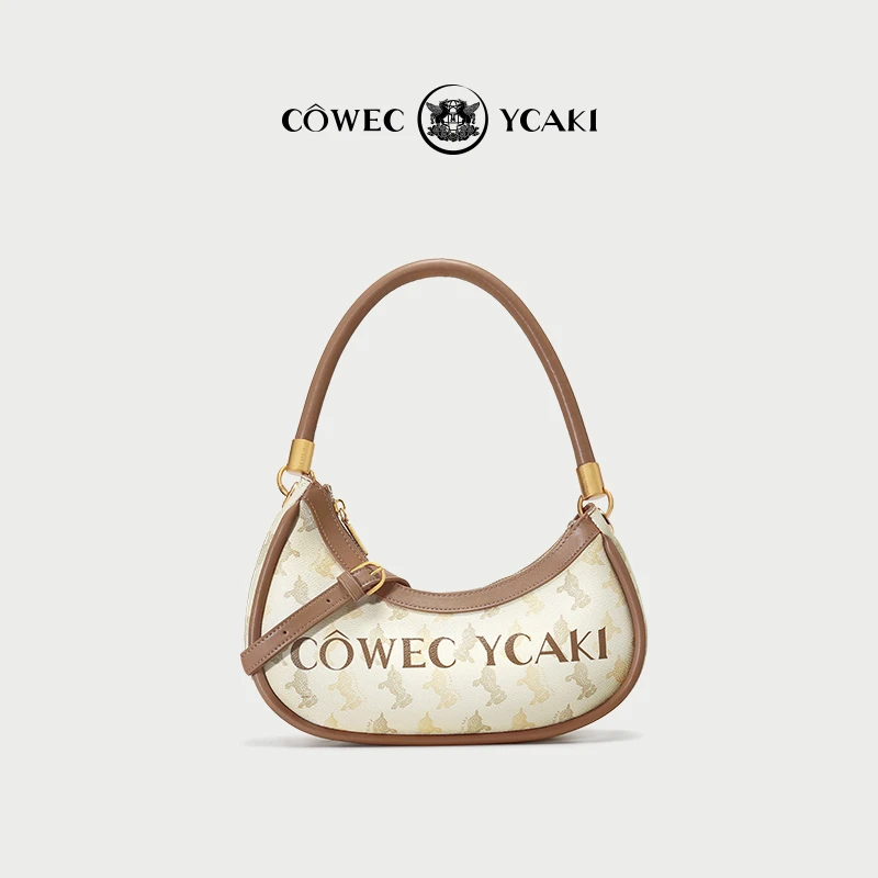 【官方正品】CowecYcaki月牙包单肩斜挎女腋下包高级感 c