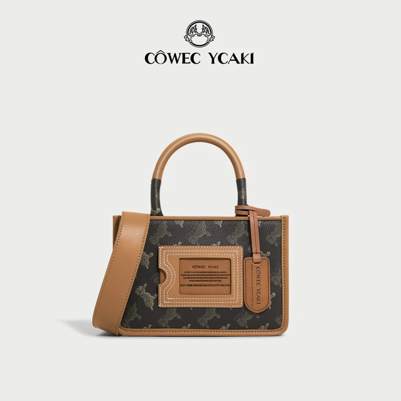 【官方正品】Cowec Ycaki迷你托特包潮时尚小包包女斜挎包手拎包 c