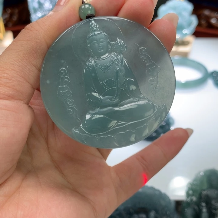 【闪购商品】翡翠颈饰未镶嵌李*仨天然翡翠A货