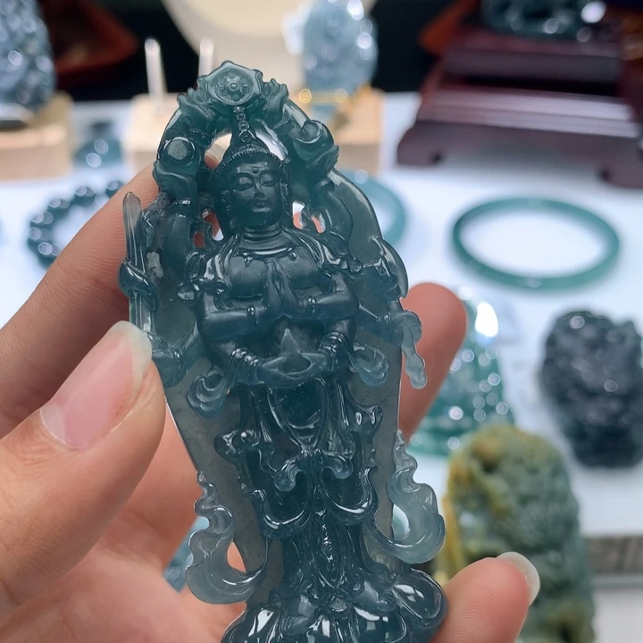 【闪购商品】翡翠颈饰未镶嵌晨*天然翡翠A货