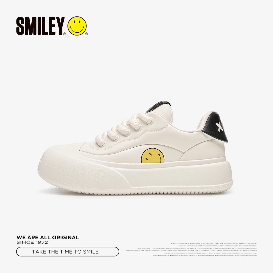 SMILEY笑脸2024夏季新款运动百搭时尚板鞋休闲小众潮流低帮情侣