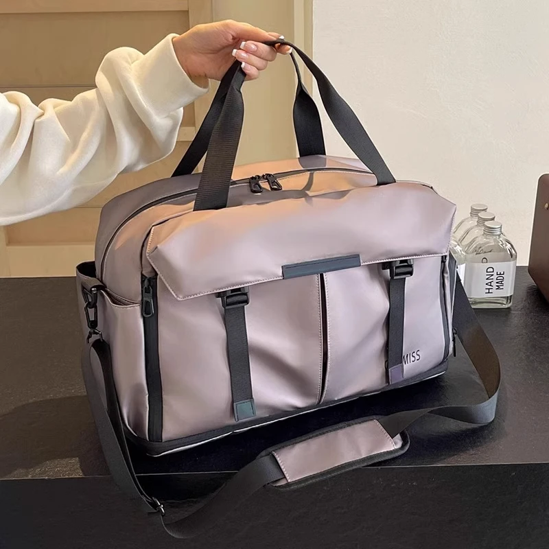 健身旅行包网红时尚健身包女休闲多功能训练包学生轻便出差旅行包