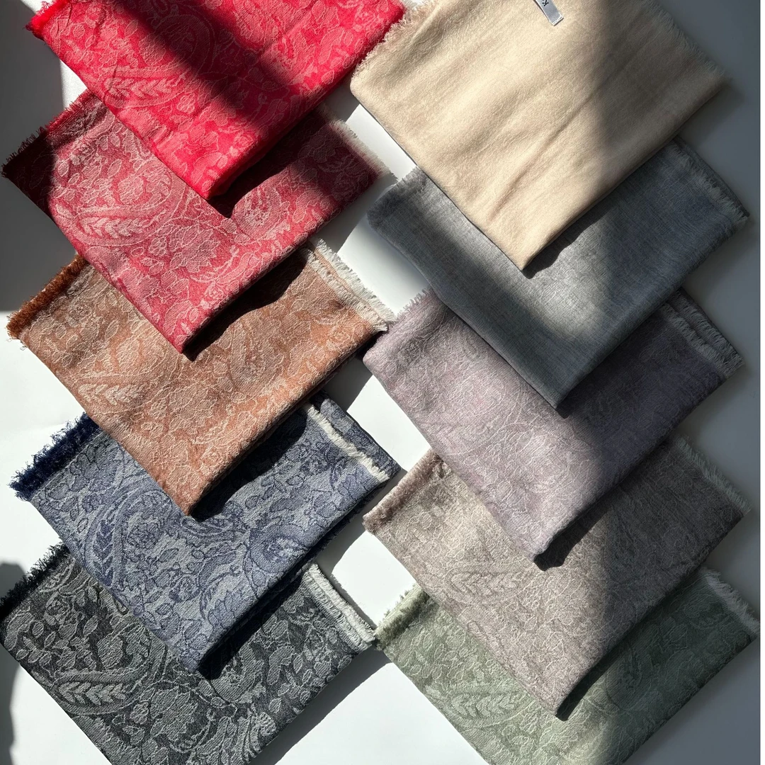 厚生 24267 百搭四季款腰果花200支水溶丝光毛方巾