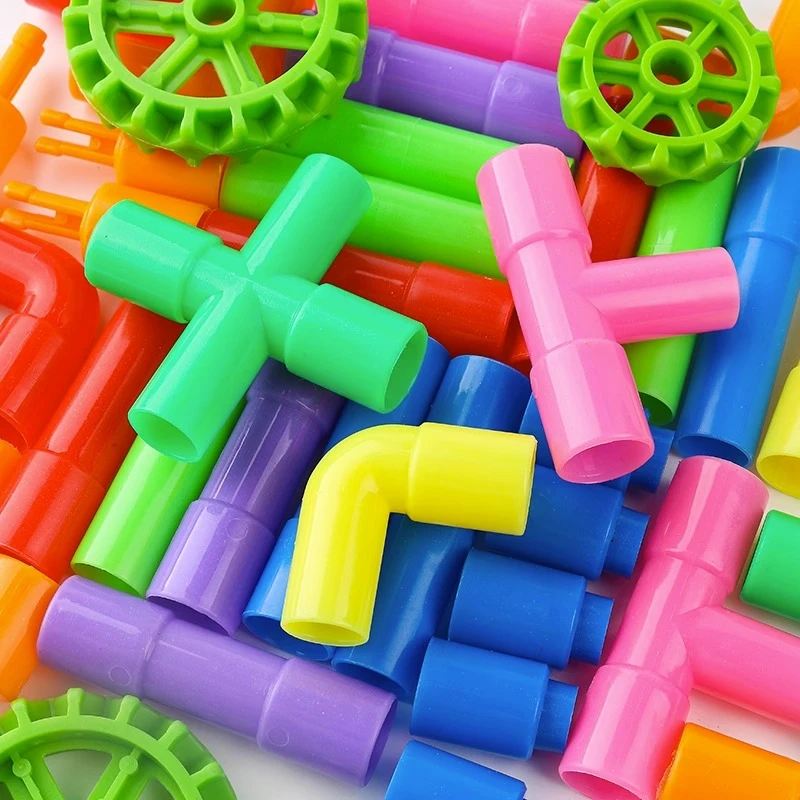 儿童水管道积木大号水管式拼装益智玩具智力开发幼儿园3-6岁男孩