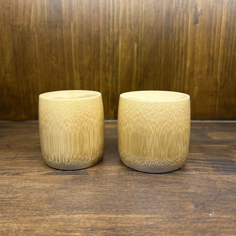 BZ001(小邱师傅)精品竹筒大肚杯  2个