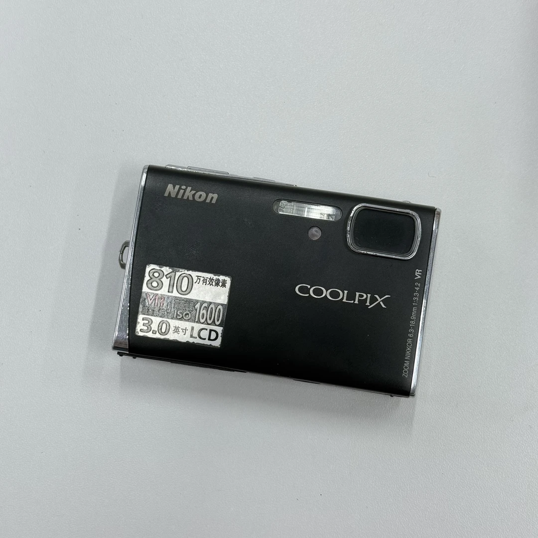 9新 Nikon/尼康 S51 黑色  810W像素 人像奶油肌  不支持试用