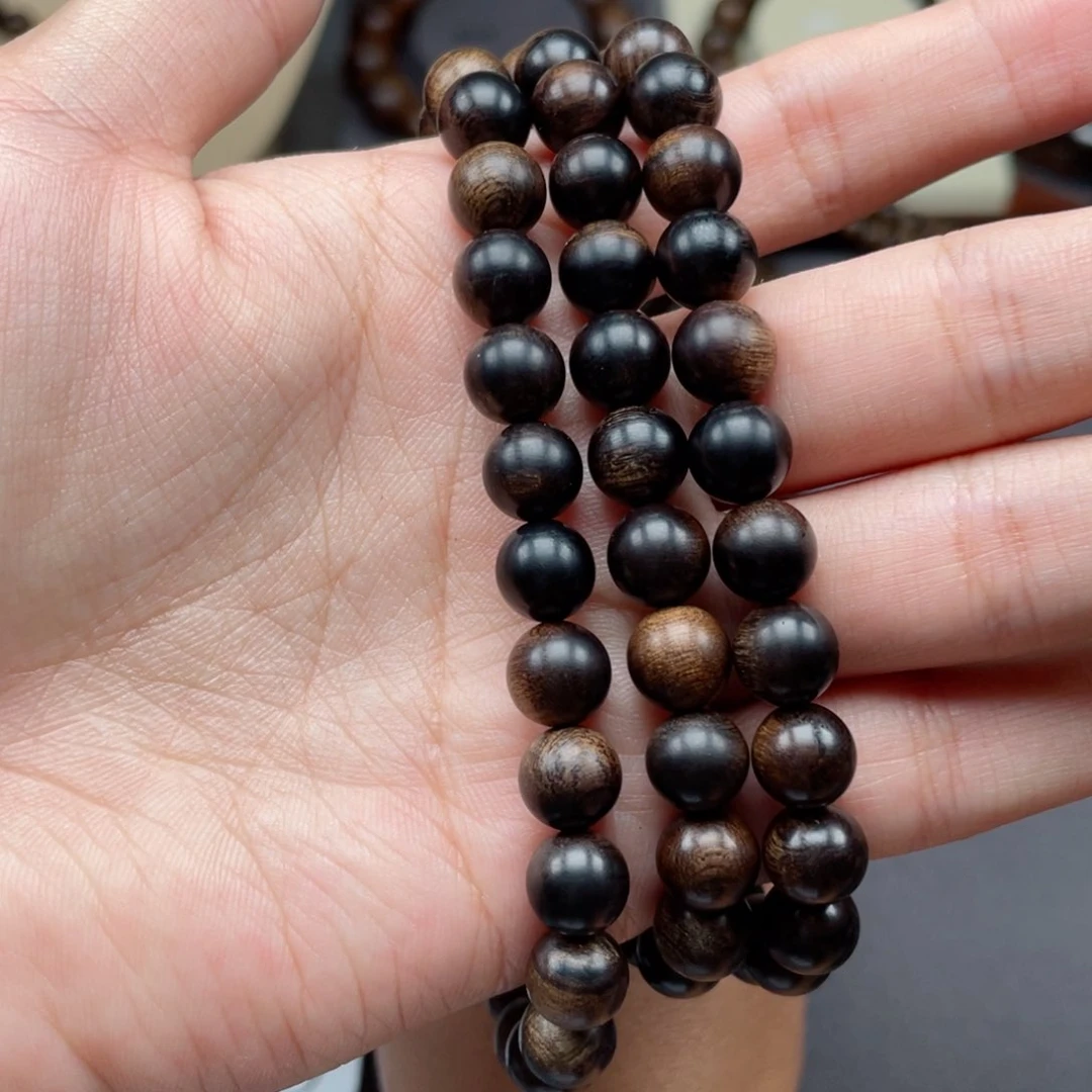 【闪购商品】沉香手串越南芽庄帝王紫玉化瘿子瘤疤s级 0.8