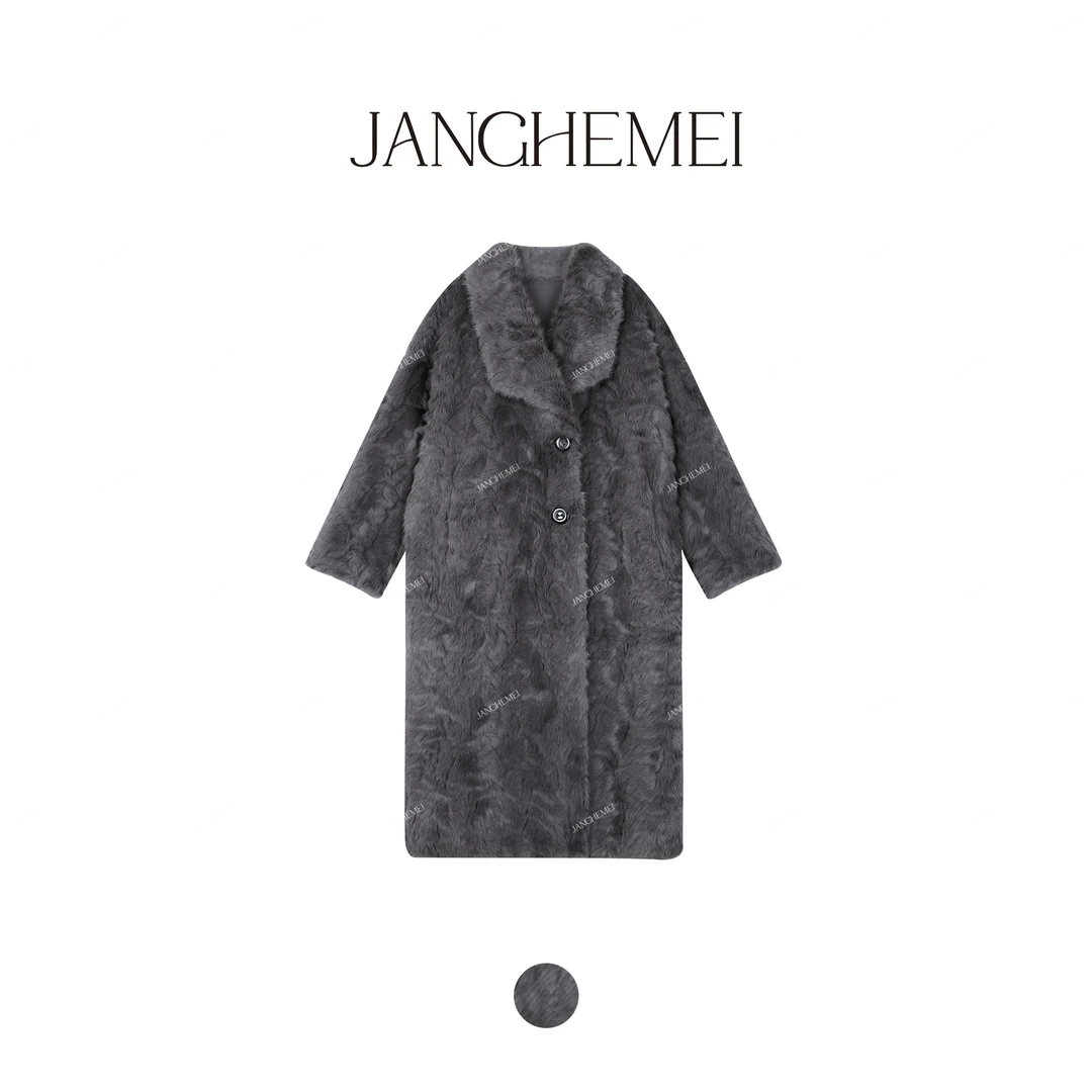 JANGHEMEI【格林假日】红人上新复古时髦中长款外套 W27690M44