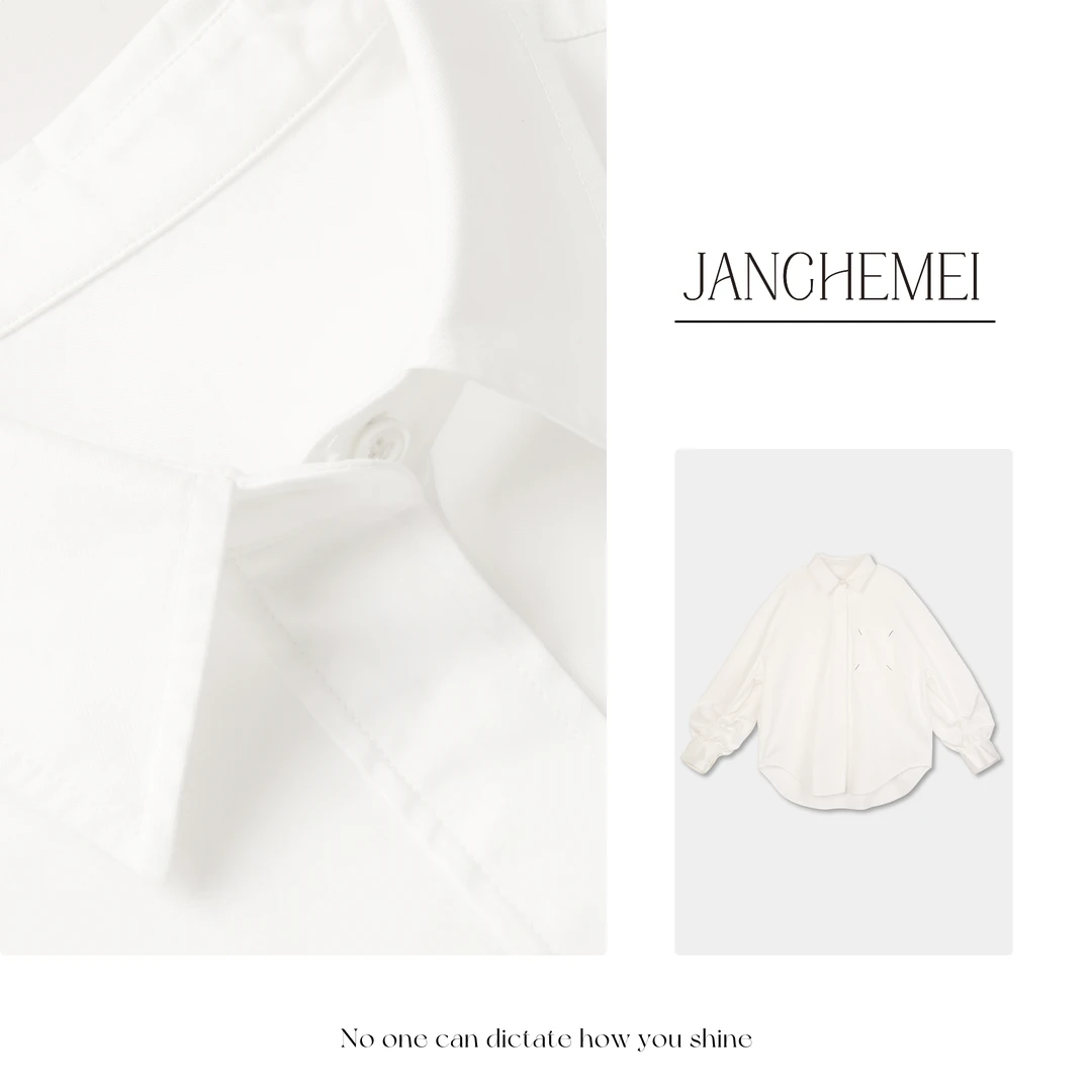 JANGHEMEI【纯白撞线外套】时尚休闲百搭初秋氛围感外套 C06686M33