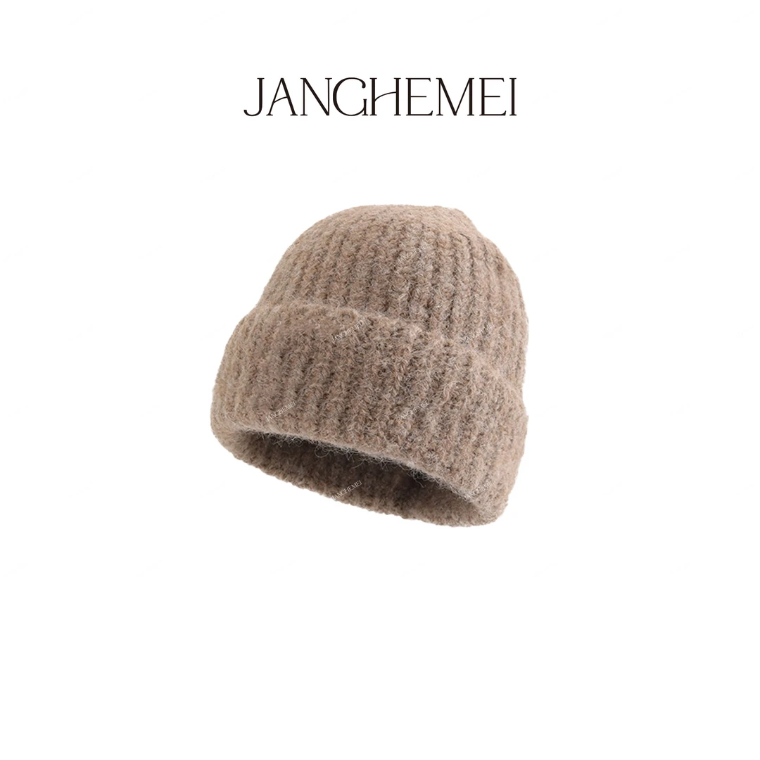 JANGHEMEI【毛线帽】秋冬百搭显脸小羊毛针织帽子 O26582M44
