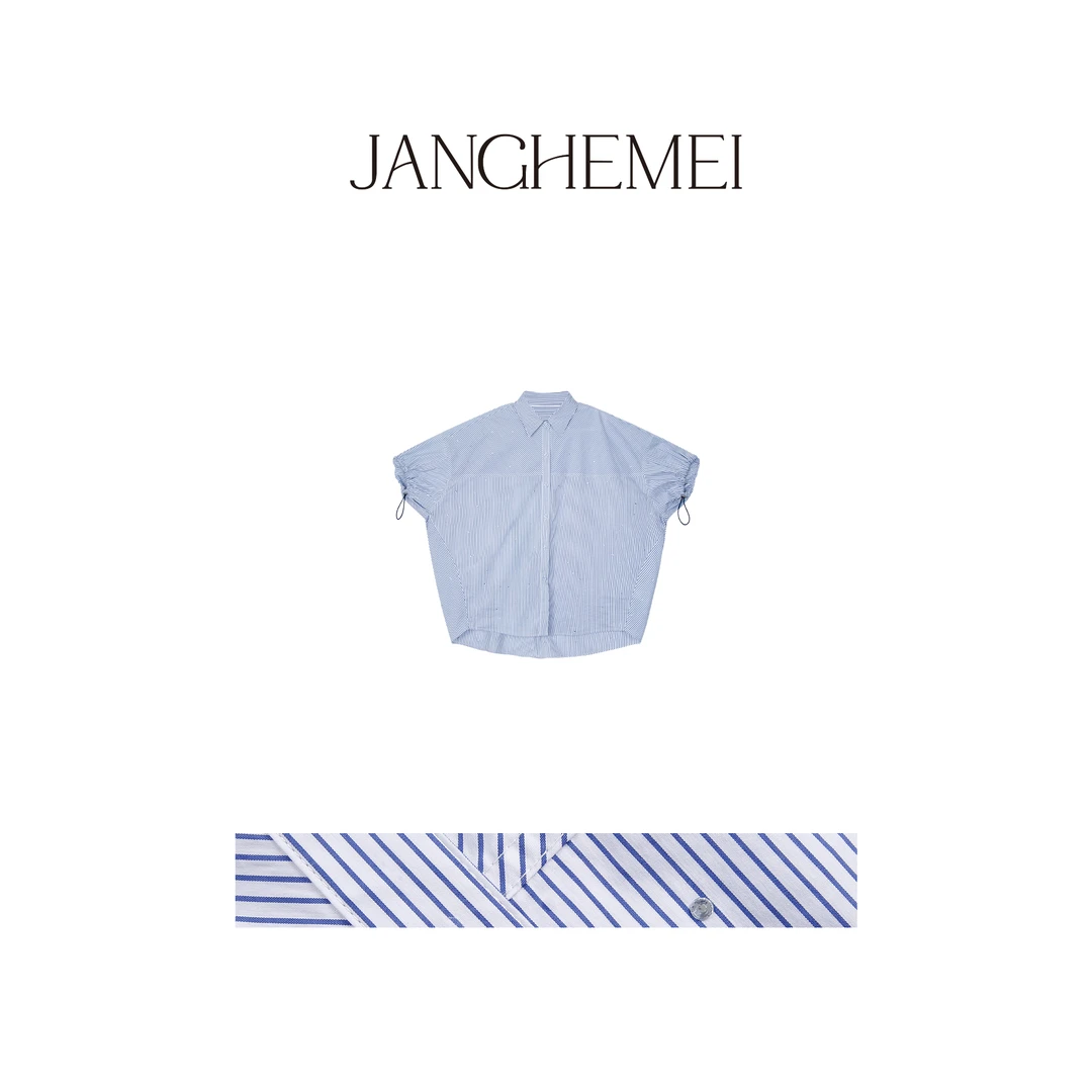 JANGHEMEI衬衫C19897M42微瑕福利价-介意勿拍