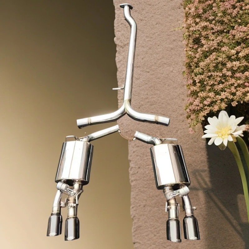 飞龙工匠 八代凯美瑞排气管 中尾段双边四出可变阀门遥控开关声浪