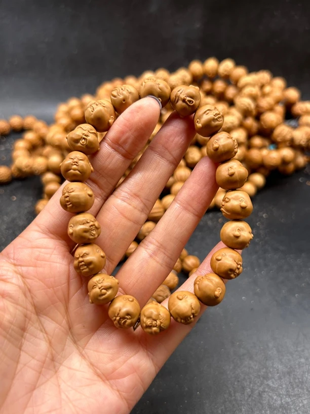 猴头核桃雕刻小尺寸的人生百态手串手链男女文玩