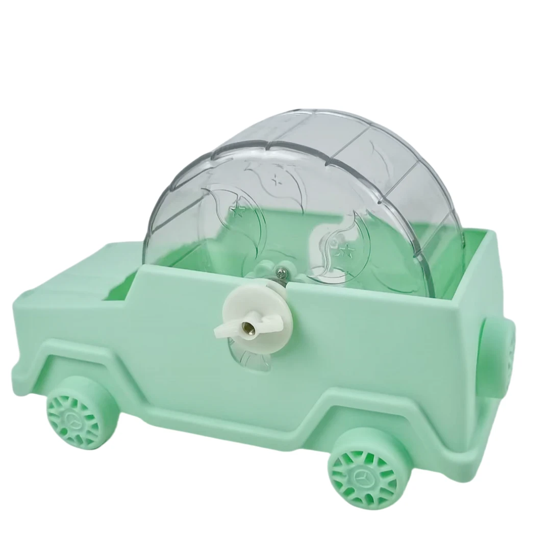 新款仓鼠汽车跑轮仓鼠跑轮跑步机转轮仓鼠笼子静音滚轮外带多功能