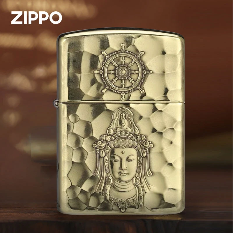 ZIPPO打火机正版 蚊子老师浮雕观心观音盔甲蚊版收藏送礼DY9812FD