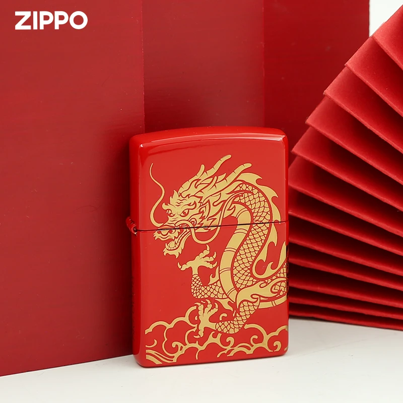 ZIPPO打火机正品 中国龙 本命龙年生肖 煤油正品火机送礼男士收藏