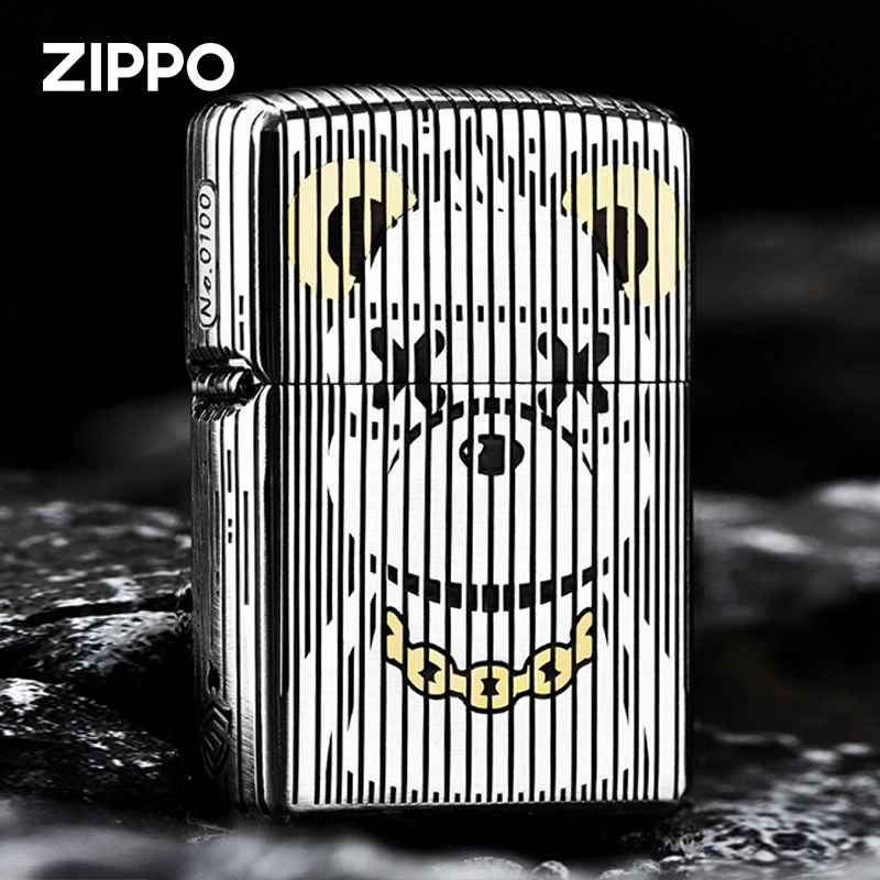 ZIPPO/之宝打火机 【迈境优选】错金银加厚重甲酷酷熊送礼收藏 DYJ1