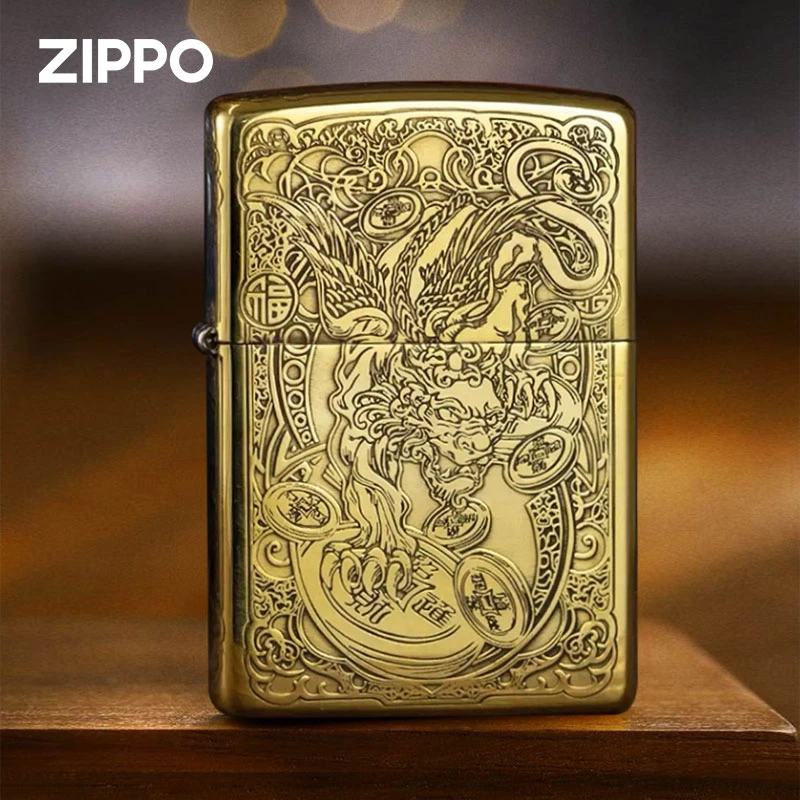 ZIPPO/之宝打火机【精选好物】正版五面貔貅盔甲防风送男士礼物DYJ1