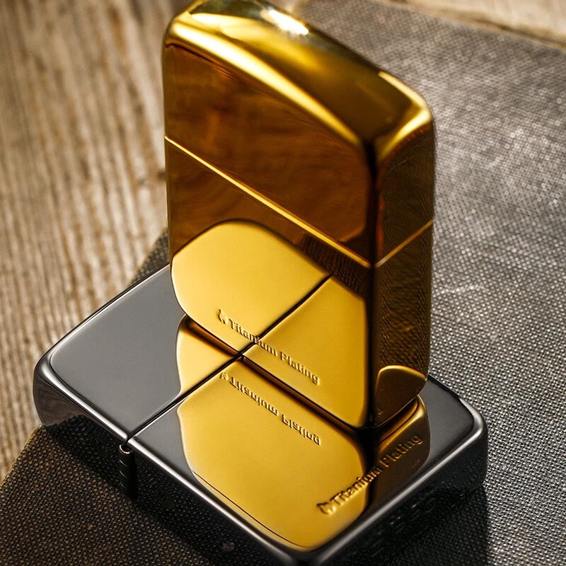 ZIPPO/之宝打火机【迈境优选】雅痞1941金色镀钛煤油火机送礼物DYJ1