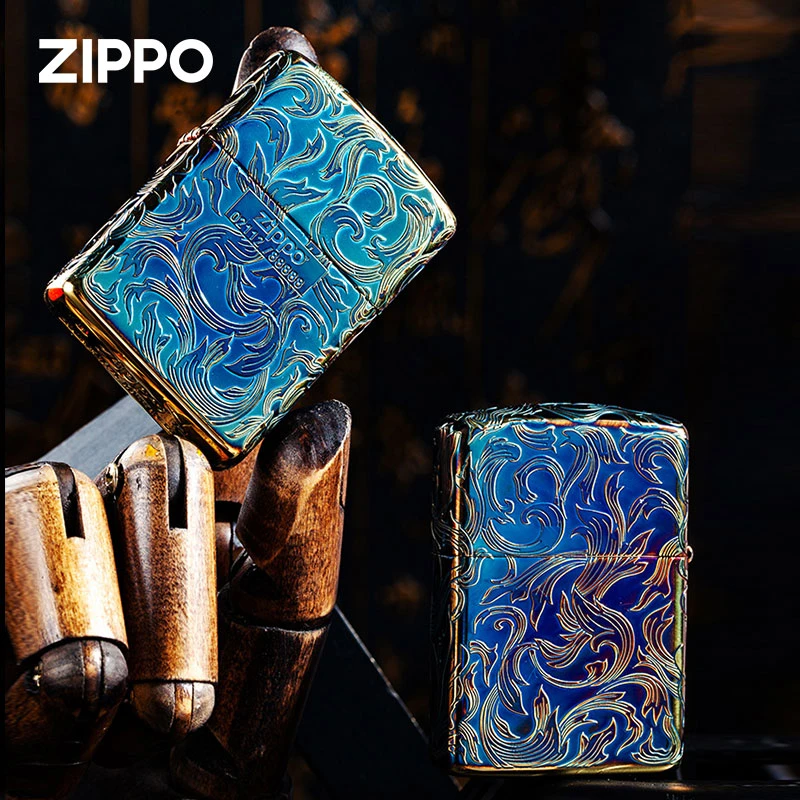 ZIPPO/之宝打火机原装（迈境优选）LCS-0029熏金唐草限量煤油盔甲XJ