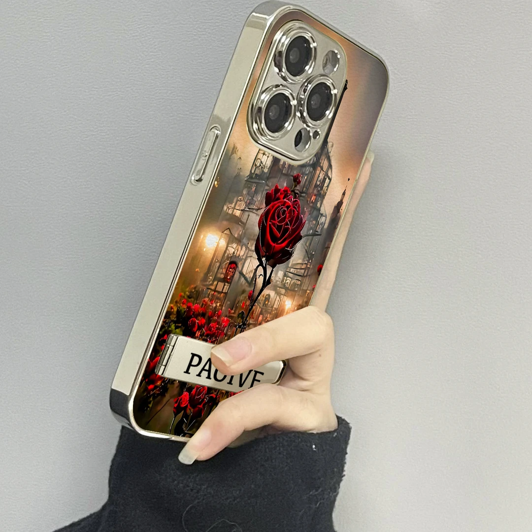 玫瑰城堡适用苹果16ProMax手机壳iPhone华为OPPO小米vivo贴皮套