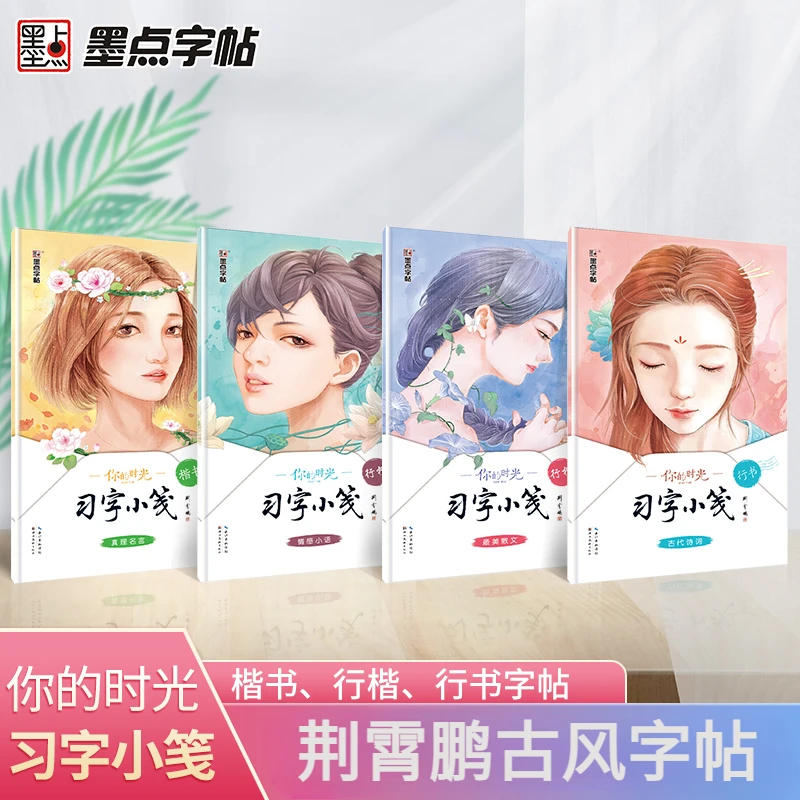 墨点荆霄鹏【你的时光】楷书行楷字帖古风文艺清新秀丽字体初学练字