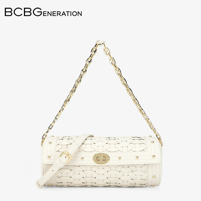 原创设计 BCBG手工编织女包2024夏季新品轻奢质感腋下包BG0091