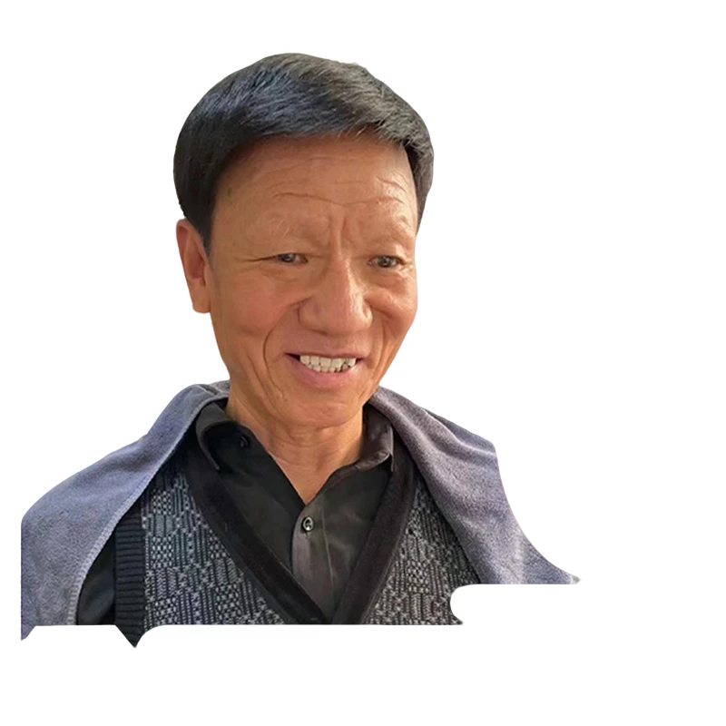 假发男全头套式中老年短发遮盖白发光头真发逼真自然男士假发透气