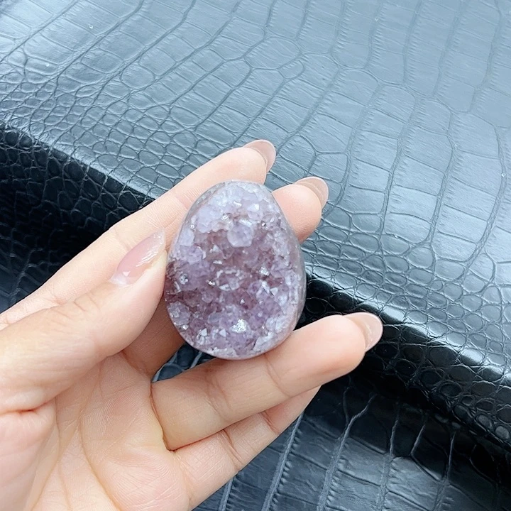 水晶聚宝盆龙蛋开口笑晶镇未镶嵌特价龙蛋41