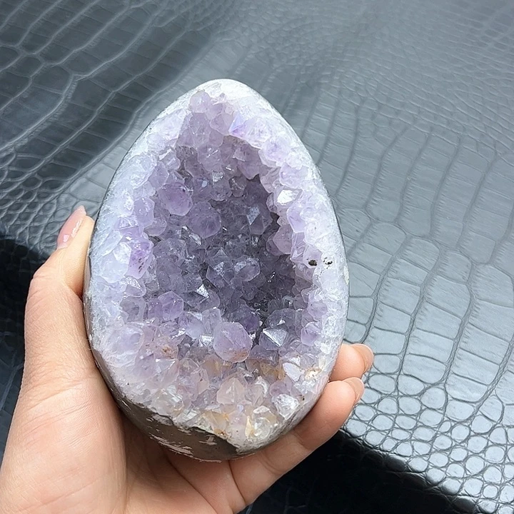 水晶聚宝盆龙蛋开口笑晶镇未镶嵌龙蛋73