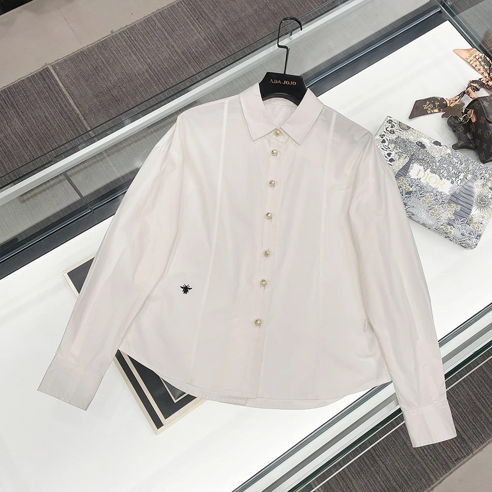 现货【如履薄冰】新款韩版时尚修身百搭衬衫女DY2906