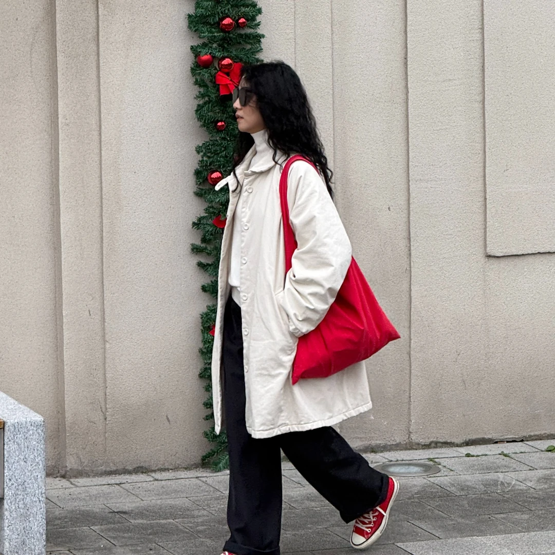 WY&XIE冬装精品韩国纯棉中长款夹棉外套女式加厚上衣