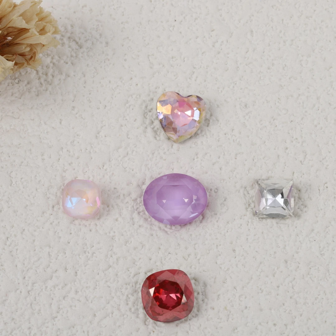 8#6肥方6正方直8*10蛋形8爱心高端高级超闪网红显白水晶钻饰品DIY