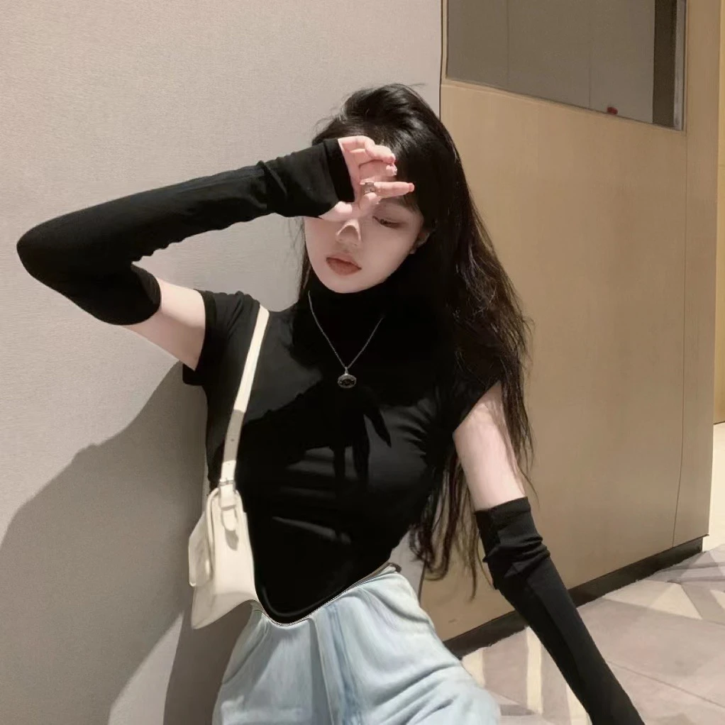 打底衫长袖辣妹洋气款