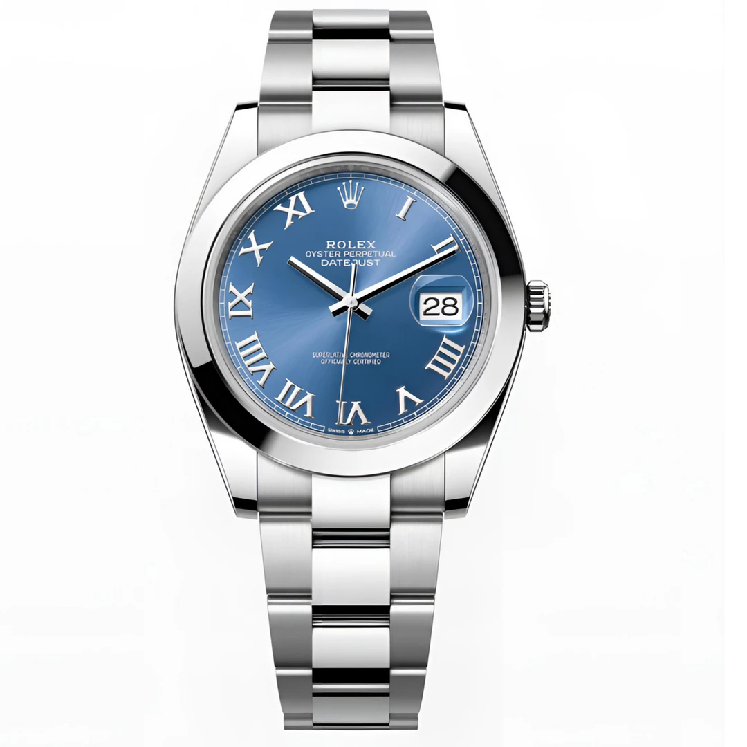 全新未使用 Rolex/劳力士 蓝色系/瑞士名表41板带罗马日志24年4