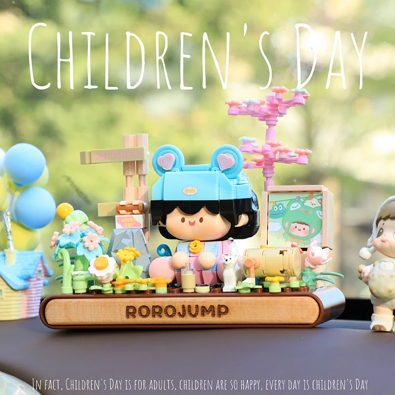 「国潮玩具」费米肉肉酱系列香薰拼装潮玩益智积木玩具桌面摆件