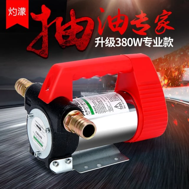 正反转电动油泵12V24V220V直流加油泵手动抽油泵柴油自吸油机纯铜