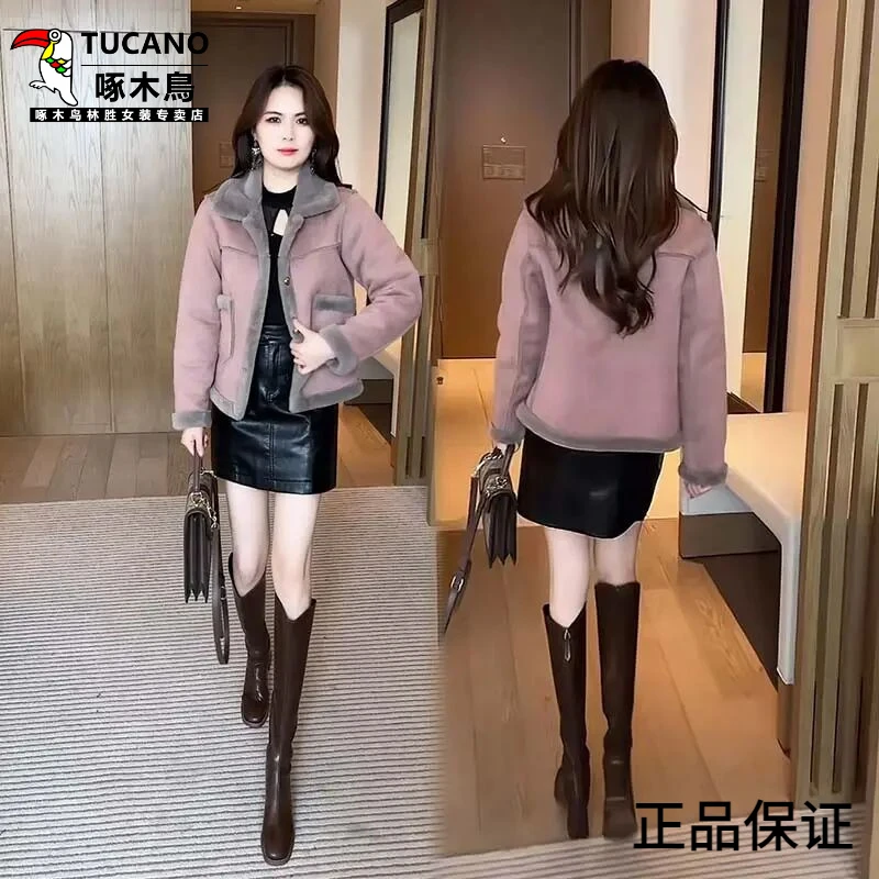 冬装外套2024新款今年流行女装时尚小个子短款洋气质加绒加厚上衣