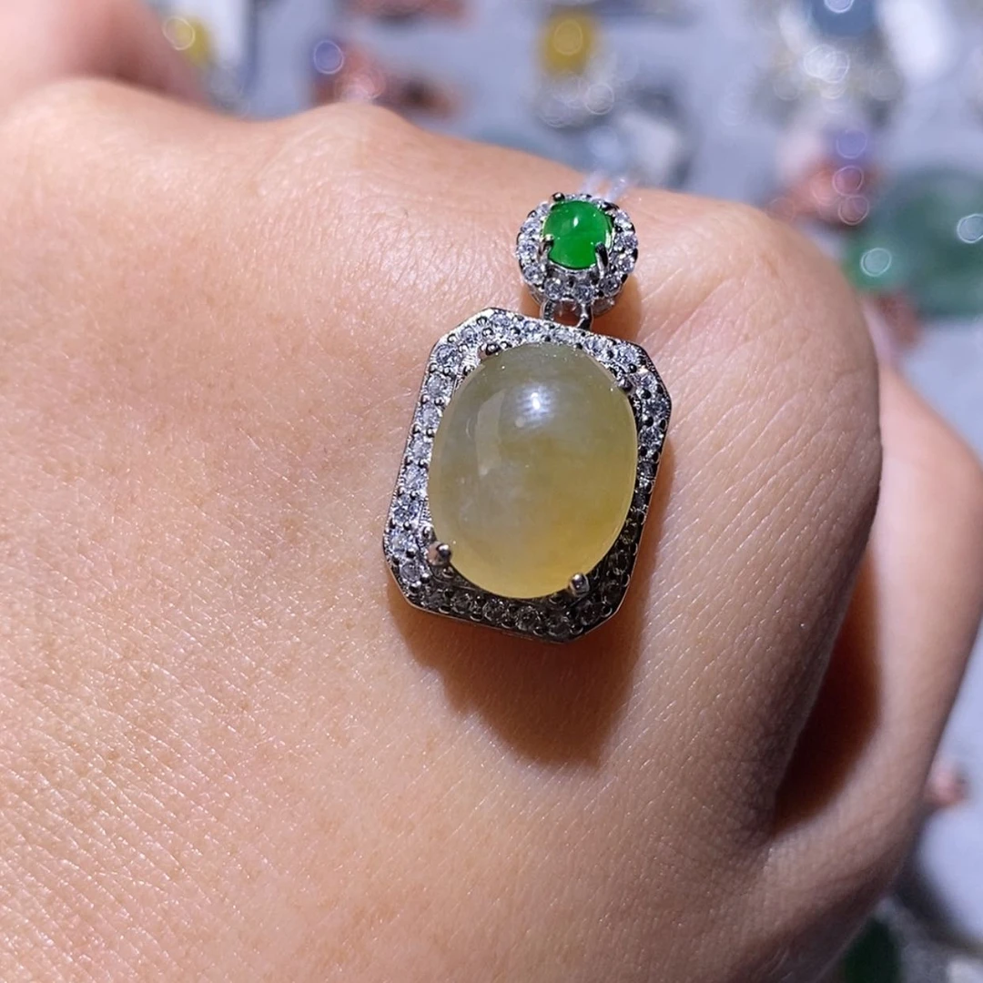 【闪购商品】定制翡翠银S925镶嵌