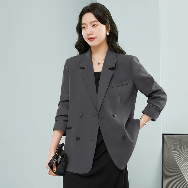 早春休闲西装外套女新款短款女士小西服小个子高级感上衣