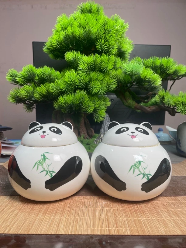 熊猫茶叶罐密封罐储蓄罐防潮防霉